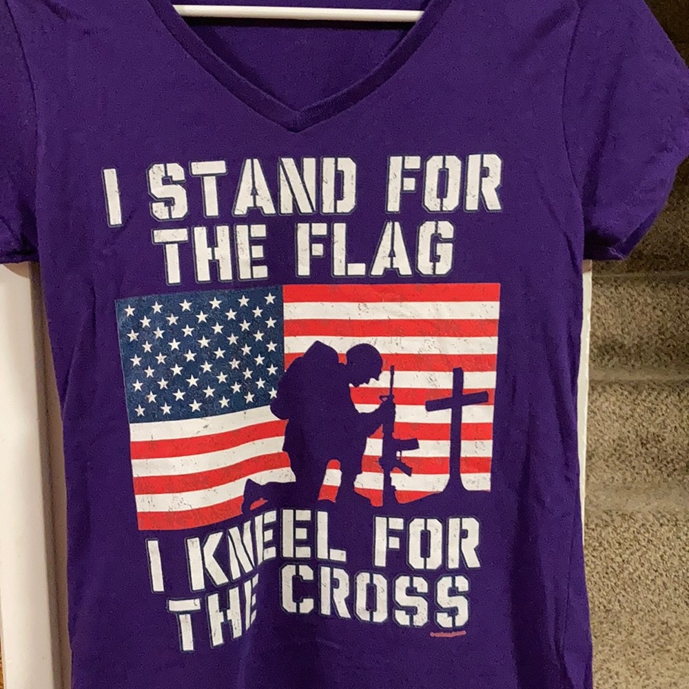 Stand for Flag Kneel for Cross Tee